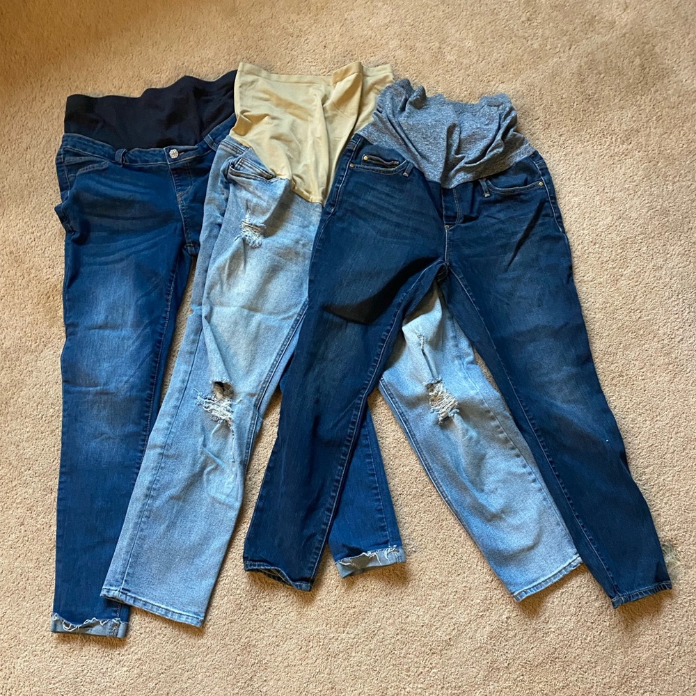3 Pair Maternity Jeans